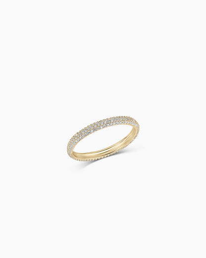 Diamond Paseo Eternity Ring || option::14K Solid Gold