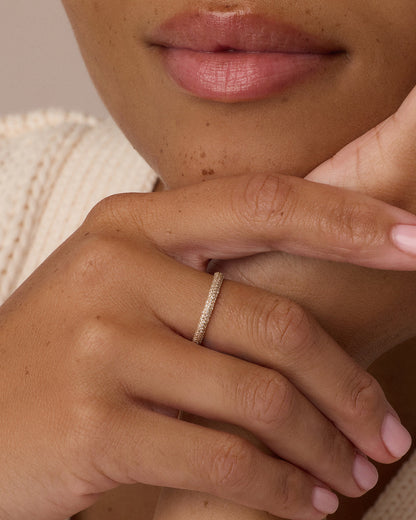 Diamond Paseo Eternity Ring || option::14K Solid Gold