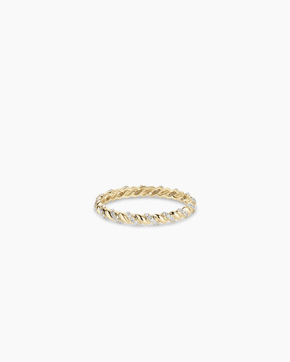 Diamond Crew Ring || option::14K Solid Gold