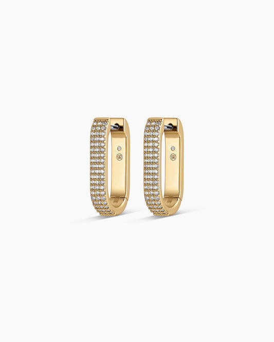 Parker Shimmer Huggies || option::18K Gold Plated