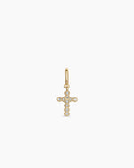 Shimmer Cross Parker Charm || option::18K Gold Plated