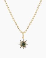 Vintage Burst Charm Necklace || option::18K Gold Plated