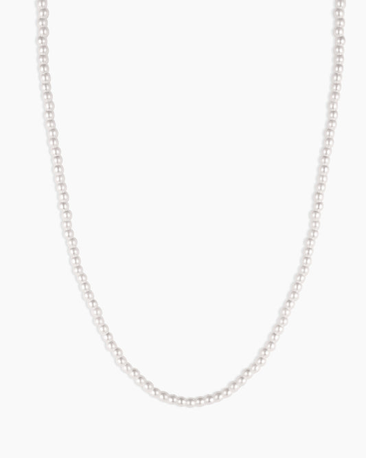 Florence Pearl Necklace || option::18K Gold Plated