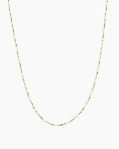 Capri Necklace || option::18K Gold Plated, White