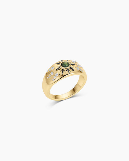 Vintage Burst Ring || option::18K Gold Plated