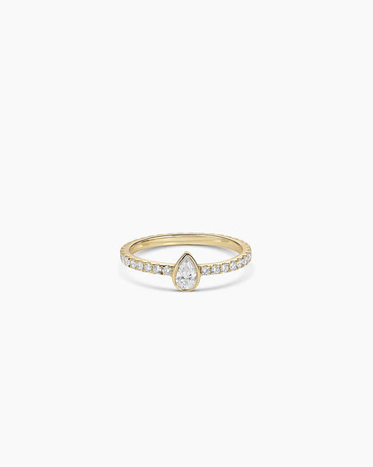 Lab Grown Diamond Pear Eternity Ring || option::14K Solid Gold