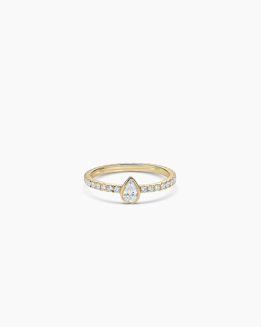 Lab Grown Diamond Pear Eternity Ring || option::14K Solid Gold