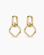 Charlie Drop Hoops || option::18K Gold Plated