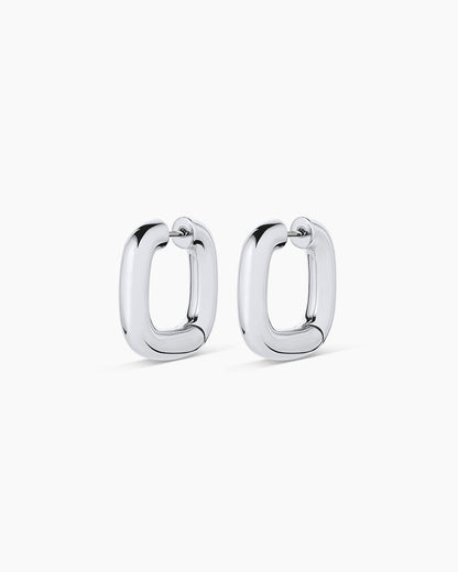 Charlie Hoops || option::Silver Plated