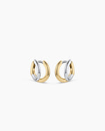 Taner Double Huggies || option::18K Gold & Silver Plated