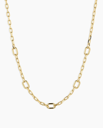 Parker Link Necklace || option::18K Gold Plated