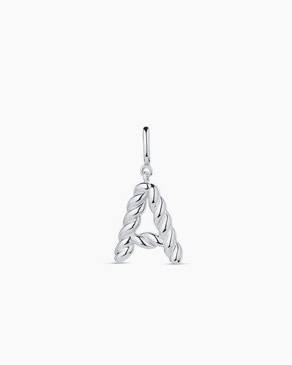 Crew Alphabet Statement Charm || option::Silver Plated, A