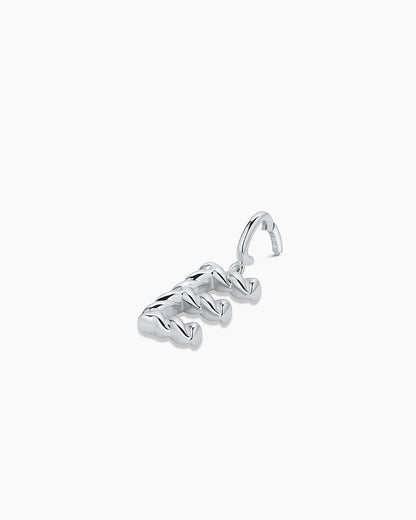 Crew Alphabet Statement Charm || option::Silver Plated, E
