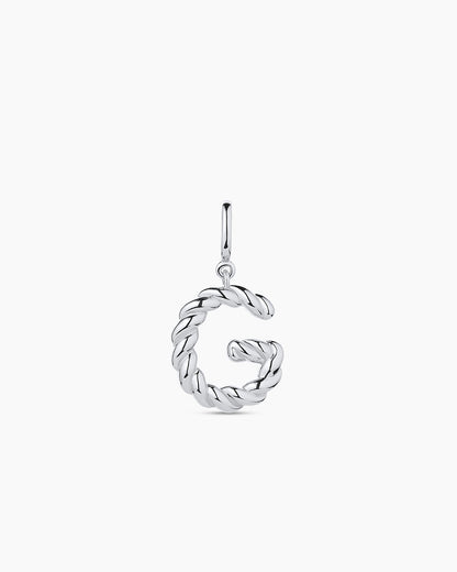 Crew Alphabet Statement Charm || option::Silver Plated, G