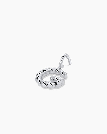 Crew Alphabet Statement Charm || option::Silver Plated, G