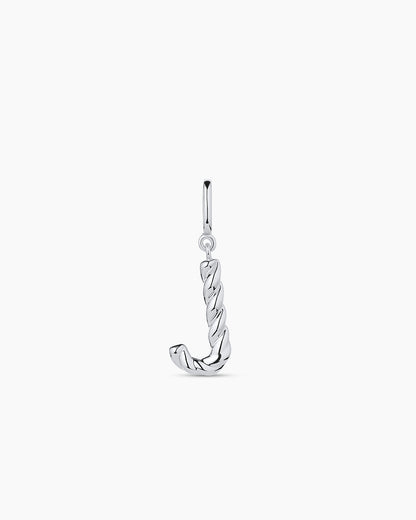 Crew Alphabet Statement Charm || option::Silver Plated, J