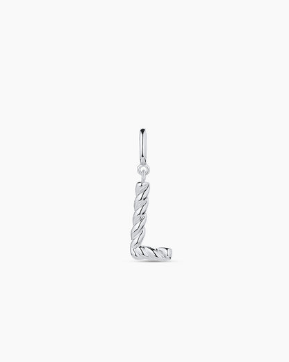Crew Alphabet Statement Charm || option::Silver Plated, L