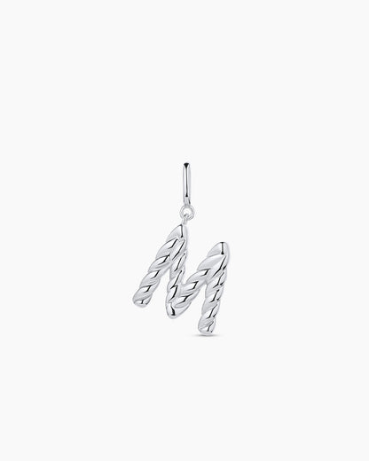 Crew Alphabet Statement Charm || option::Silver Plated, M