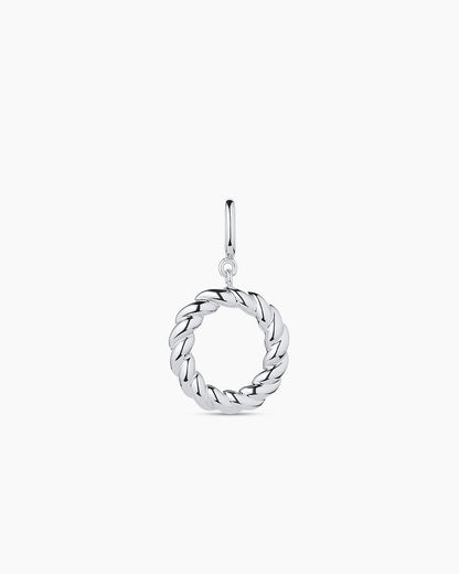 Crew Alphabet Statement Charm || option::Silver Plated, O