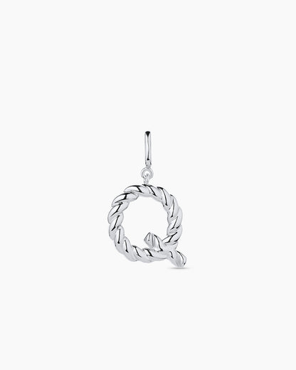 Crew Alphabet Statement Charm || option::Silver Plated, Q