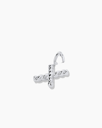 Crew Alphabet Statement Charm || option::Silver Plated, X