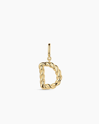 Crew Alphabet Statement Charm || option::18K Gold Plated, D