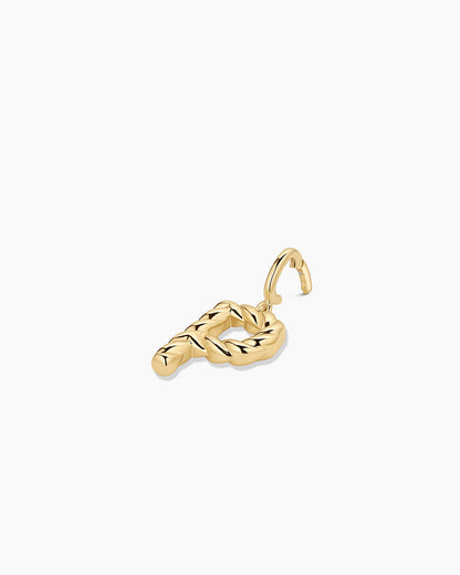 Crew Alphabet Statement Charm || option::18K Gold Plated, P