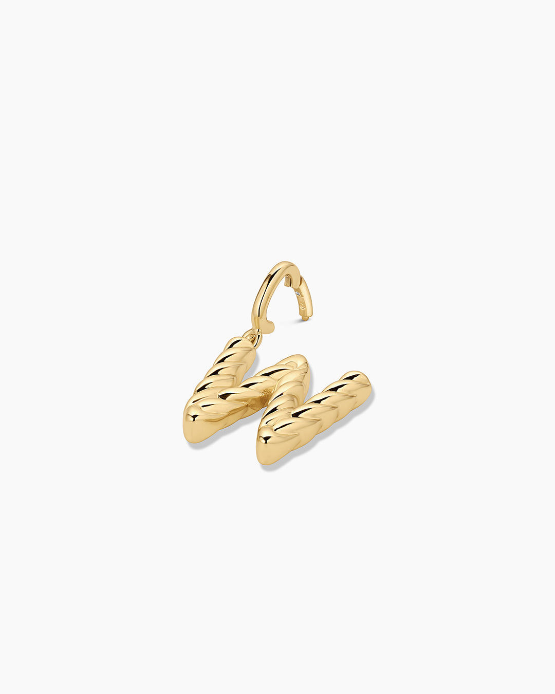 Crew Alphabet Statement Charm || option::18K Gold Plated, W