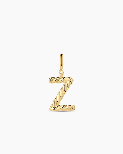 Crew Alphabet Statement Charm || option::18K Gold Plated, Z