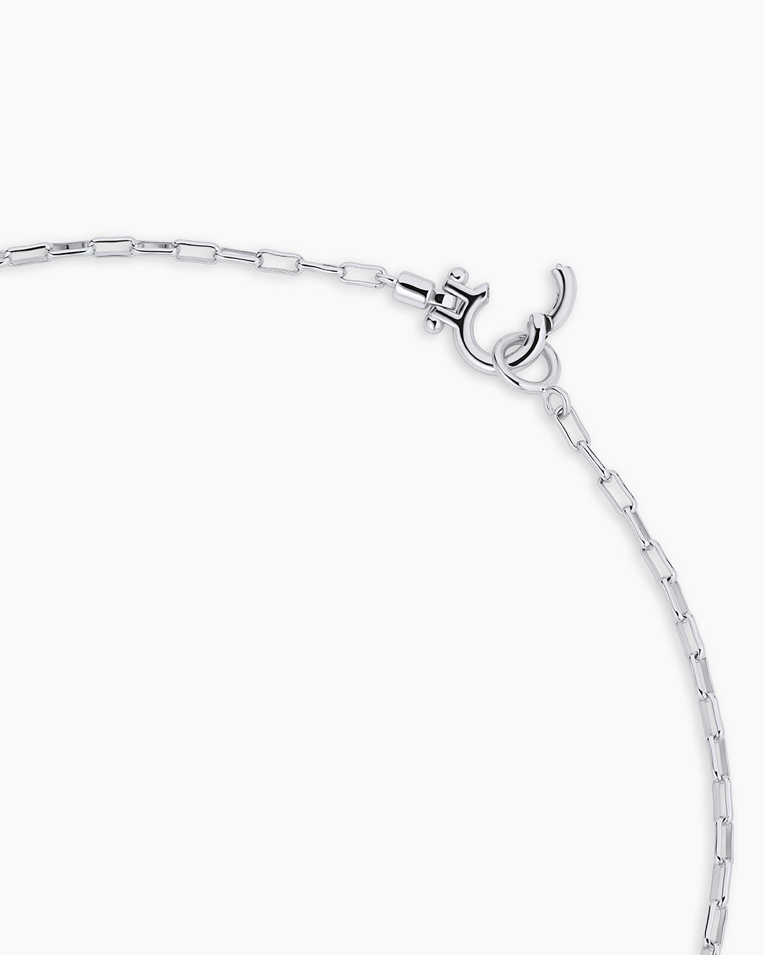 Crew Alphabet Statement Charm Necklace || option::Silver Plated, T