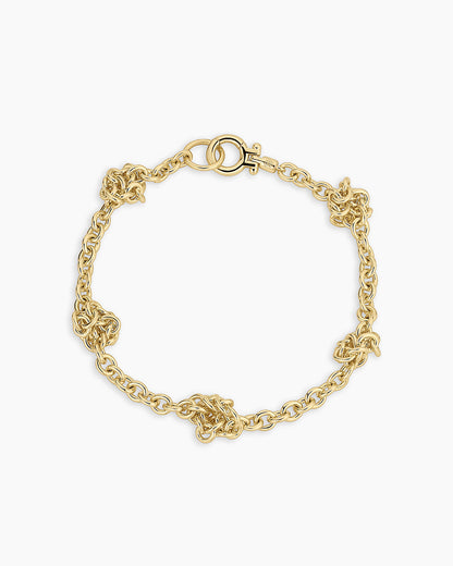Knotty Bracelet || option::18K Gold Plated