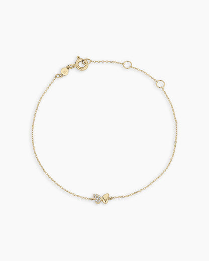 Diamond Bond Butterfly Bracelet