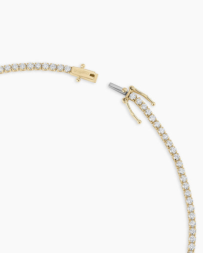 Lab Grown Diamond Chain Necklace || option::14K Solid Gold