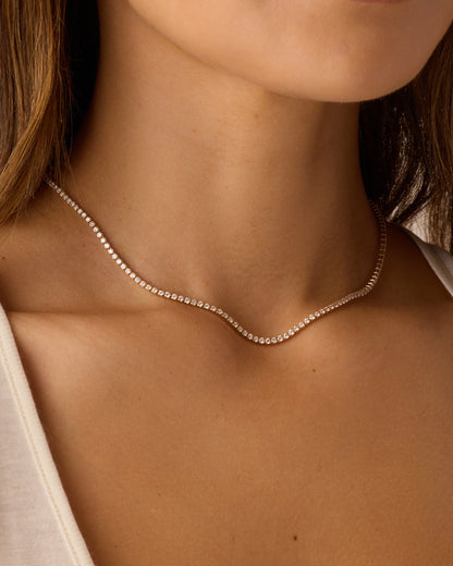 Lab Grown Diamond Chain Necklace || option::14K Solid Gold