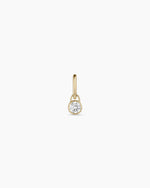 Lab Grown Diamond Halo Charm || option::14K Solid Gold