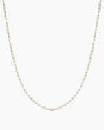 14K Gold Parker Delicate Link Necklace || option::14K Solid Gold