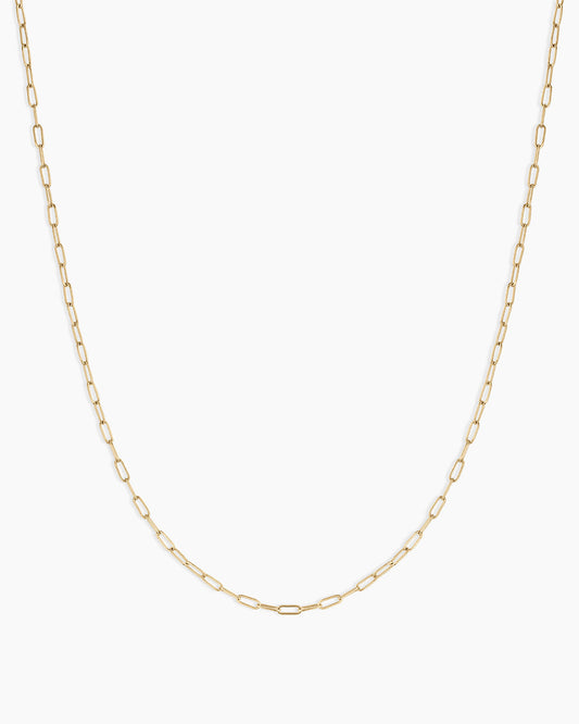 14K Gold Parker Delicate Link Necklace || option::14K Solid Gold