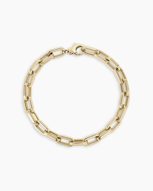 14K Gold Parker Luxe Bracelet || option::14K Solid Gold, 6 7/8 in.