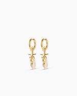 Ocean Cluster Hoops || option::18K Gold Plated