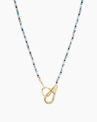Harbor Necklace || option::18K Gold Plated, Mixed Amazonite