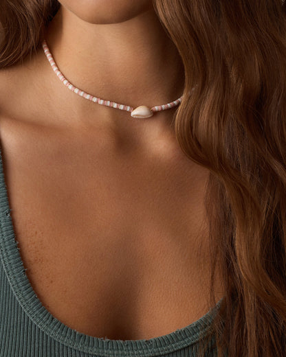 Harbor Shell Necklace || option::18K Gold Plated