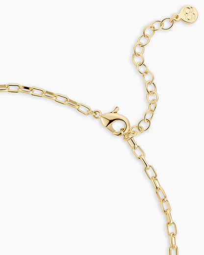 Connection Mini Charm Necklace || option::18K Gold Plated