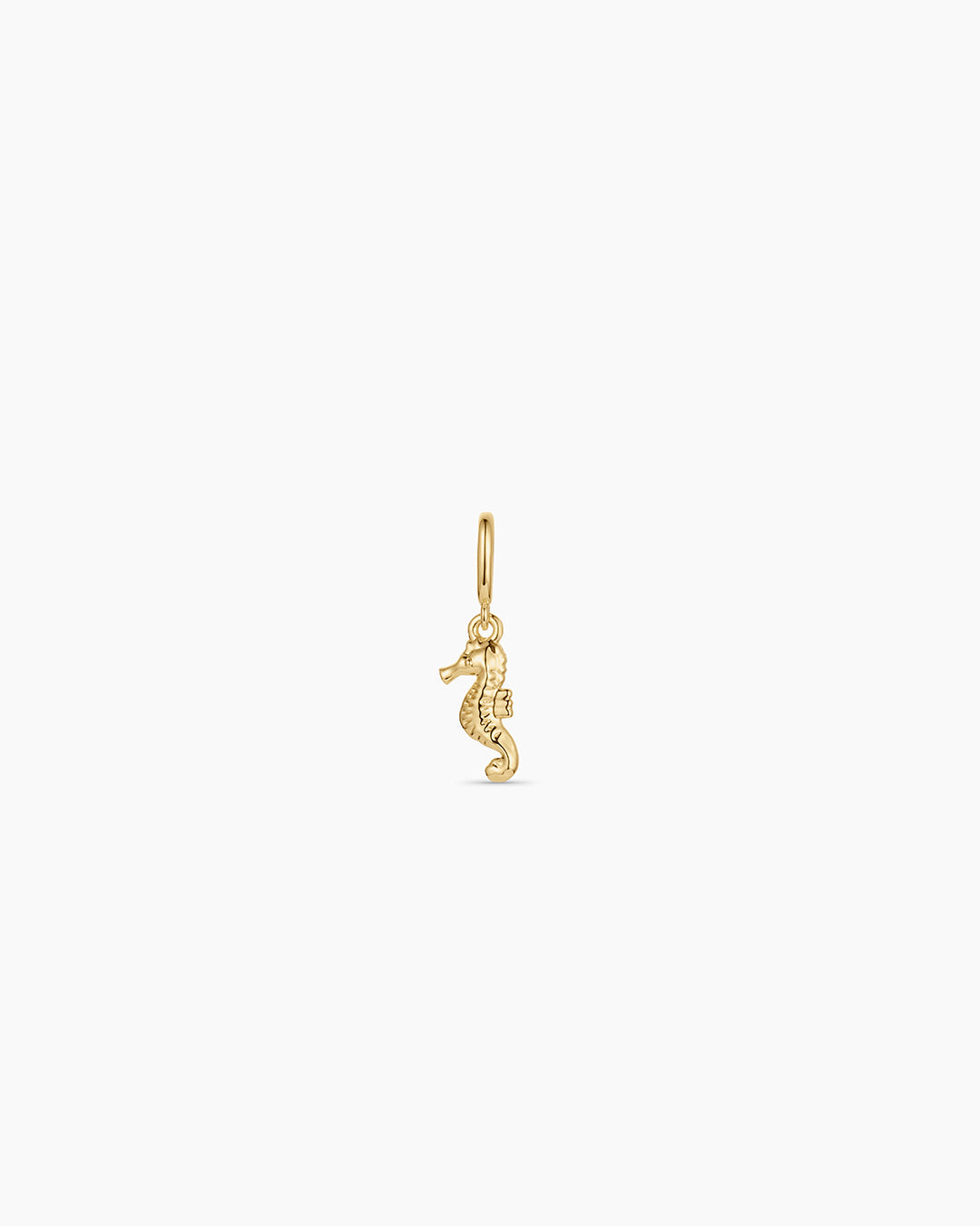 Seahorse Parker Charm || option::18K Gold Plated