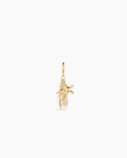 Ocean Cluster Parker Charm || option::18K Gold Plated