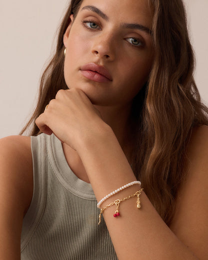 Cherry Parker Charm || option::18K Gold Plated || set::cherry-charm-stl
