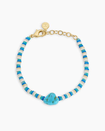 Harbor Turquoise Bracelet || option::18K Gold Plated