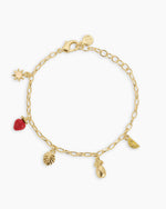 Summer Mini Charm Bracelet || option::18K Gold Plated