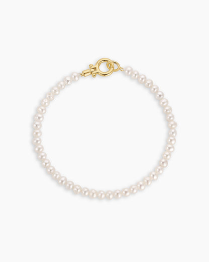 Lou Pearl Bracelet || option::18K Gold Plated