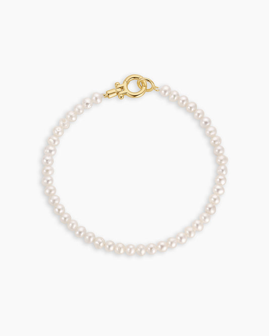 Lou Pearl Bracelet || option::18K Gold Plated
