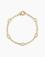 Parker Charm Link Bracelet || option::18K Gold Plated